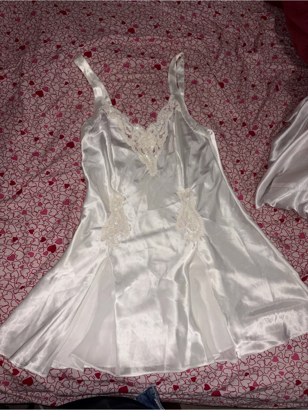 White Satin Slip